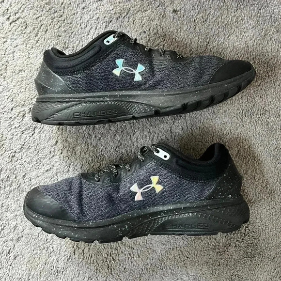 Under Armour dark grey running workout sneakers‎ size 8.5 - Picture 4 of 7